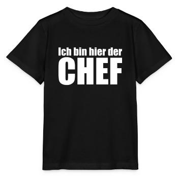 Chef - Stanley/Stella Kinder T-Shirt MINI CREATOR  - Schwarz - Vorne - Mikhail (115cm)