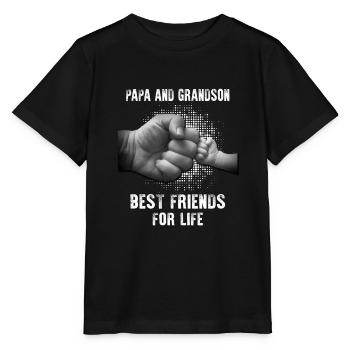PAPA AND GRANDSON - Stanley/Stella MINI CREATOR Kids’ T-Shirt - black - Front - Mikhail (115cm)