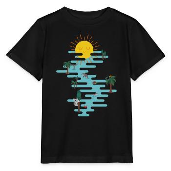 sun & ocean - T-shirt bio MINI CREATOR Stanley/Stella Enfant - noir - Devant - Mikhail (115cm)