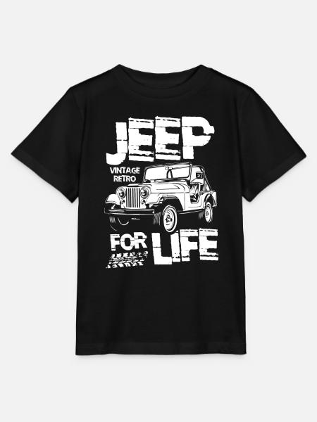 Jeep for Life - Stanley/Stella Kinder T-Shirt MINI CREATOR  - Schwarz