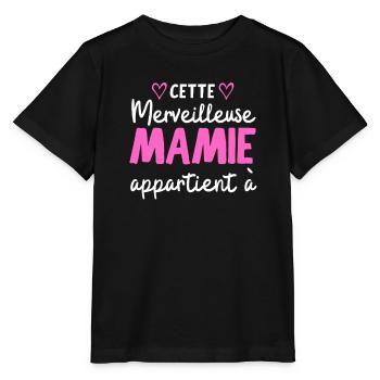 DIESE WUNDERBARE OMA GEHÖRT PERSONALISIERT - Stanley/Stella Kinder T-Shirt MINI CREATOR  - Schwarz - Vorne - Mikhail (115cm)