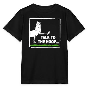 Sprich mit dem Huf - Stanley/Stella Kinder T-Shirt MINI CREATOR  - Schwarz - Vorne - Mikhail (115cm)