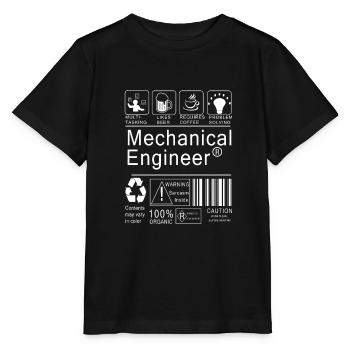 Maschinenbauer - Stanley/Stella Kinder T-Shirt MINI CREATOR  - Schwarz - Vorne - Mikhail (115cm)