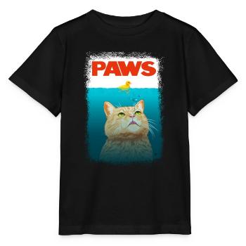 Shark Cat - Stanley/Stella MINI CREATOR Kids’ T-Shirt - black - Front - Mikhail (115cm)