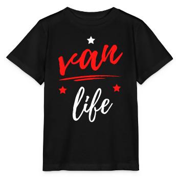 Van Life Sur la Route - T-shirt bio MINI CREATOR Stanley/Stella Enfant - noir - Devant - Mikhail (115cm)
