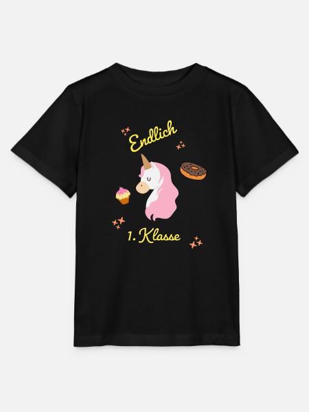 Endlich 1 Klasse - Stanley/Stella Kinder T-Shirt MINI CREATOR - Schwarz