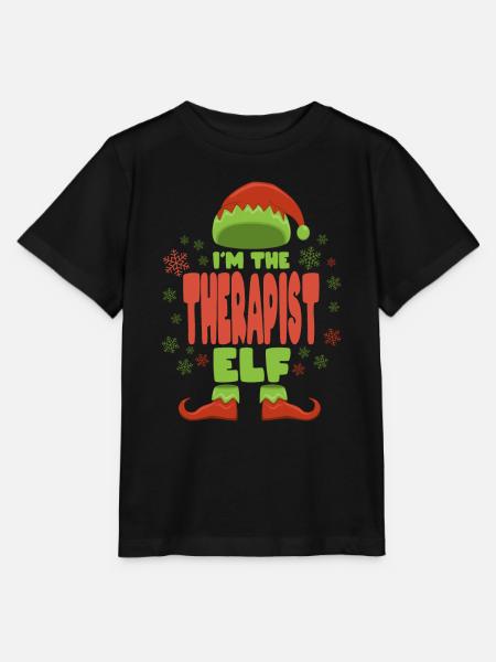 Therapeut Weihnachtself - Stanley/Stella Kinder T-Shirt MINI CREATOR  - Schwarz