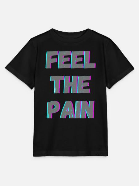 Feel The Pain - Stanley/Stella Kinder T-Shirt MINI CREATOR - Schwarz