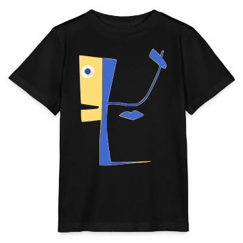 Unwirklicher Charakter - Stanley/Stella Kinder T-Shirt MINI CREATOR  - Schwarz - Vorne - Mikhail (115cm)