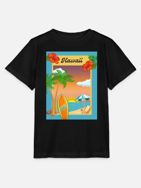 Hawaii - Stanley/Stella Kinder T-Shirt MINI CREATOR  - Schwarz