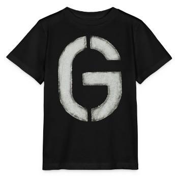 G - Buchstabe (Schablone/ Stencil) - Stanley/Stella Kinder T-Shirt MINI CREATOR  - Schwarz - Vorne - Mikhail (115cm)
