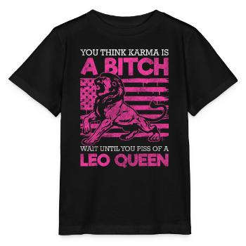 Constellation de superstition du Lion - T-shirt bio MINI CREATOR Stanley/Stella Enfant - noir - Devant - Mikhail (115cm)
