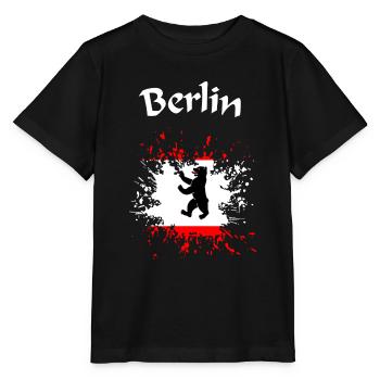 Berlin, Berliner Bär - Stanley/Stella Kinder T-Shirt MINI CREATOR  - Schwarz - Vorne - Mikhail (115cm)
