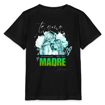 Femmes girl power design art féminisme féminin symbole - T-shirt bio MINI CREATOR Stanley/Stella Enfant - noir - Devant - Mikhail (115cm)