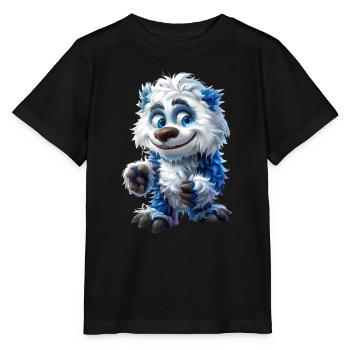 Yeti #lovely toons - Stanley/Stella MINI CREATOR Kids’ T-Shirt - black - Front - Mikhail (115cm)