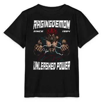 Akuma Guerrier féroce Puissance audacieuse et fureur Fanart - T-shirt bio MINI CREATOR Stanley/Stella Enfant - noir - Devant - Mikhail (115cm)