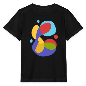 fließend abstrakt vintage - Stanley/Stella Kinder T-Shirt MINI CREATOR  - Schwarz - Vorne - Mikhail (115cm)