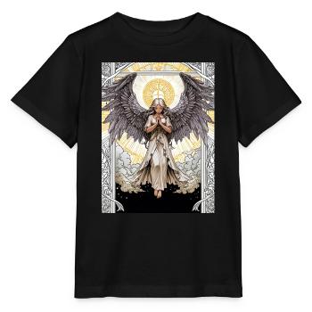 Le murmure de l’archange - T-shirt bio MINI CREATOR Stanley/Stella Enfant - noir - Devant - Mikhail (115cm)