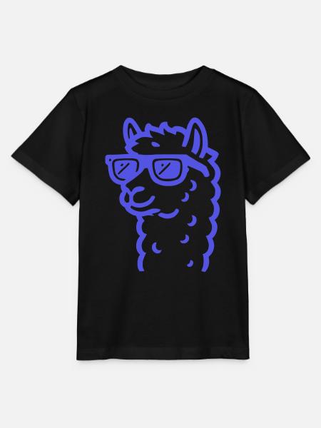 lama sonnenbrille - Stanley/Stella Kinder T-Shirt MINI CREATOR  - Schwarz