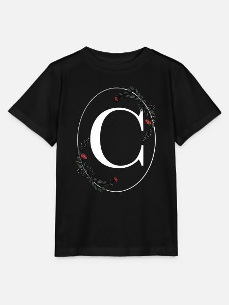 Buchstabe C - Stanley/Stella Kinder T-Shirt MINI CREATOR - Schwarz