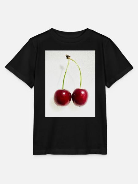 Kirsche - Stanley/Stella Kinder T-Shirt MINI CREATOR - Schwarz