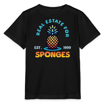 Immobilier pour éponges / Maison Sweet Pineapple - T-shirt bio MINI CREATOR Stanley/Stella Enfant - noir - Devant - Mikhail (115cm)