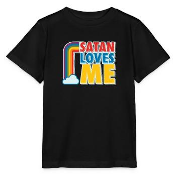 Satan Amour Religion Athéisme Athéisme Don - T-shirt bio MINI CREATOR Stanley/Stella Enfant - noir - Devant - Mikhail (115cm)