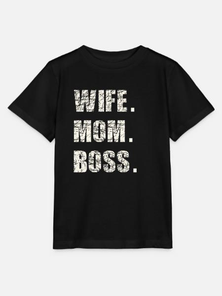 Esposa, madre, jefe - Stanley/Stella T-shirt MINI CREATOR til børn - sort