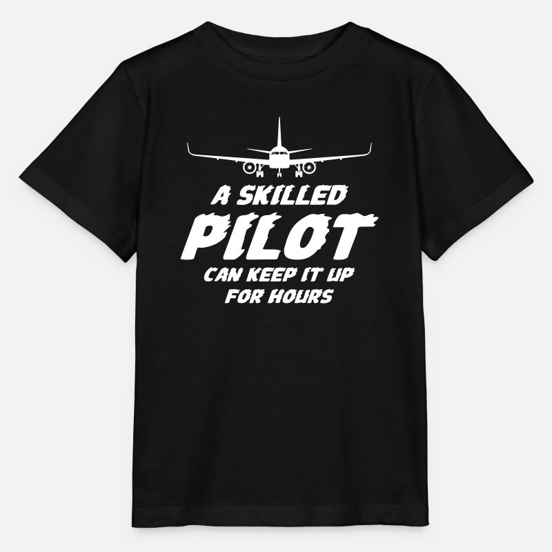 A Skilled Pilot - Stanley/Stella Kinder T-Shirt MINI CREATOR  - Schwarz