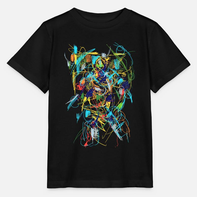 Abstract - Stanley/Stella MINI CREATOR Kids’ T-Shirt - black