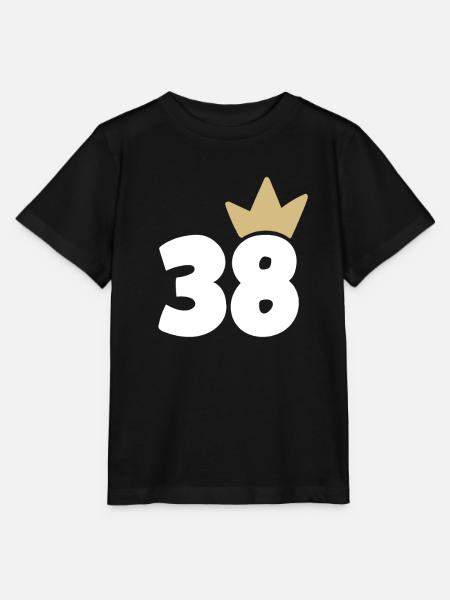38 Krone Nummer 38 - Stanley/Stella Kinder T-Shirt MINI CREATOR  - Schwarz
