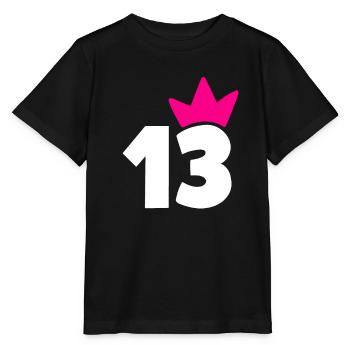 13 Krone Girl 13 - Stanley/Stella Kinder T-Shirt MINI CREATOR  - Schwarz - Vorne - Mikhail (115cm)