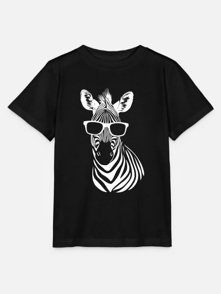 Cool Zebra Sonnenbrille Sommer Strand - Stanley/Stella Kinder T-Shirt MINI CREATOR - Schwarz
