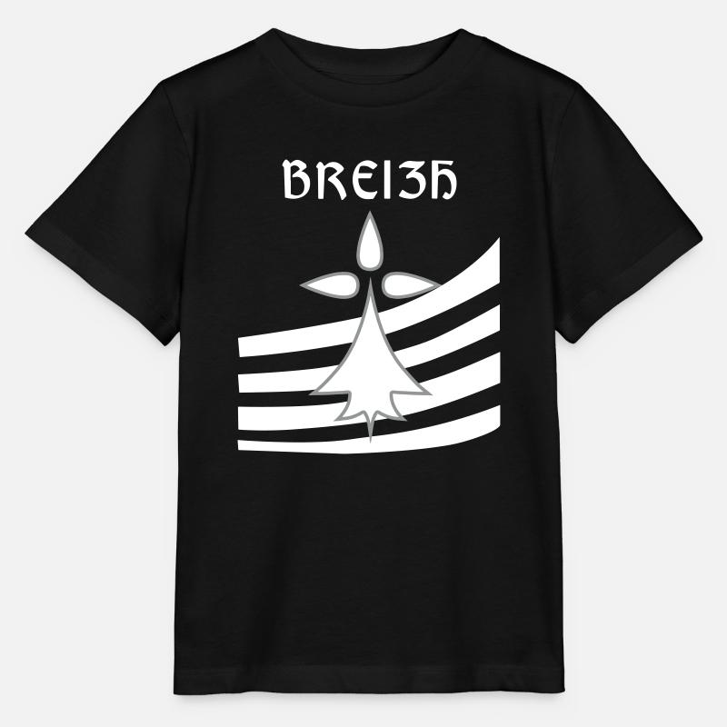 Breizh blason - T-shirt bio MINI CREATOR Stanley/Stella Enfant - noir