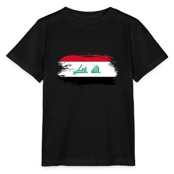Drapeau de l’Irak - T-shirt bio MINI CREATOR Stanley/Stella Enfant - noir - Devant - Mikhail (115cm)