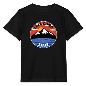comer See | Italien | See und Berg - Stanley/Stella Kinder T-Shirt MINI CREATOR  - Schwarz - Vorne - Mikhail (115cm)