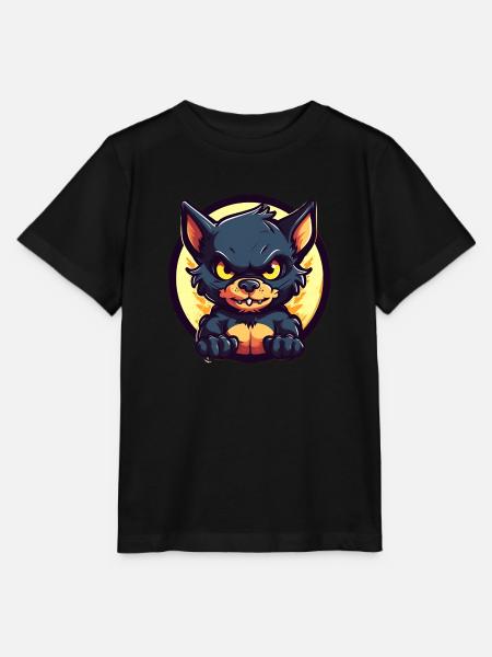Diable de Tasmanie super mignon - T-shirt bio MINI CREATOR Stanley/Stella Enfant - noir