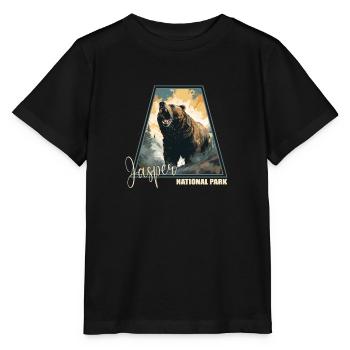 Parc national Jasper - T-shirt bio MINI CREATOR Stanley/Stella Enfant - noir - Devant - Mikhail (115cm)