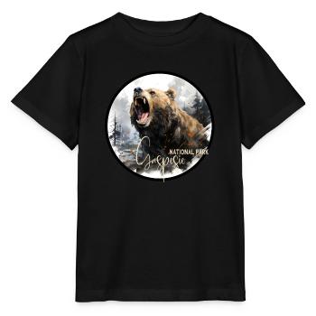 Parc national de la Gaspésie - T-shirt bio MINI CREATOR Stanley/Stella Enfant - noir - Devant - Mikhail (115cm)