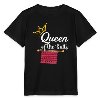 Knitting Queen Of The Knits - Stanley/Stella MINI CREATOR Kids’ T-Shirt - black - Front - Mikhail (115cm)