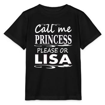 Ich heiße Lisa ich bin Lisa Mädchenname Geschenk - Stanley/Stella Kinder T-Shirt MINI CREATOR  - Schwarz - Vorne - Mikhail (115cm)