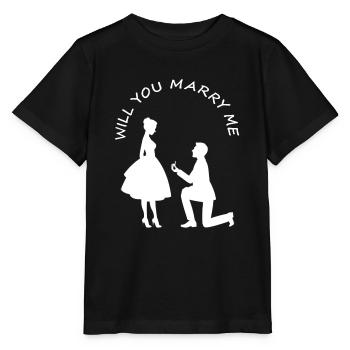 Heiraten Hochzeit liebe Dich Valentinstag Geschenk - Stanley/Stella Kinder T-Shirt MINI CREATOR  - Schwarz - Vorne - Mikhail (115cm)