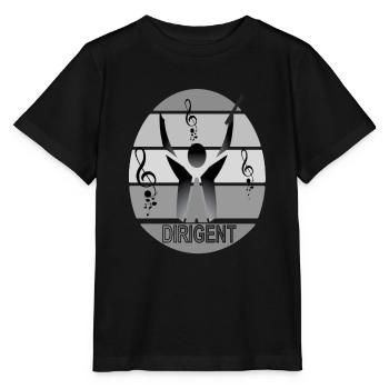 Chef d’orchestre Compositeur Auteur-compositeur Idée cadeau - T-shirt bio MINI CREATOR Stanley/Stella Enfant - noir - Devant - Mikhail (115cm)