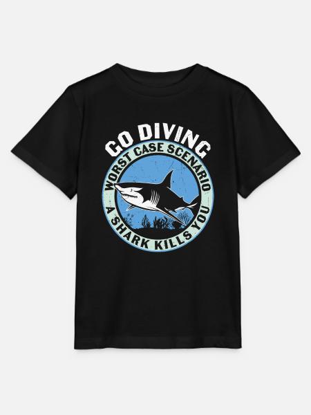 Diving Divers Scuba Diving - Stanley/Stella MINI CREATOR Kids’ T-Shirt - black