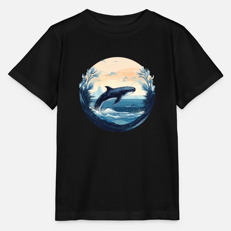 Baleine - T-shirt bio MINI CREATOR Stanley/Stella Enfant - noir