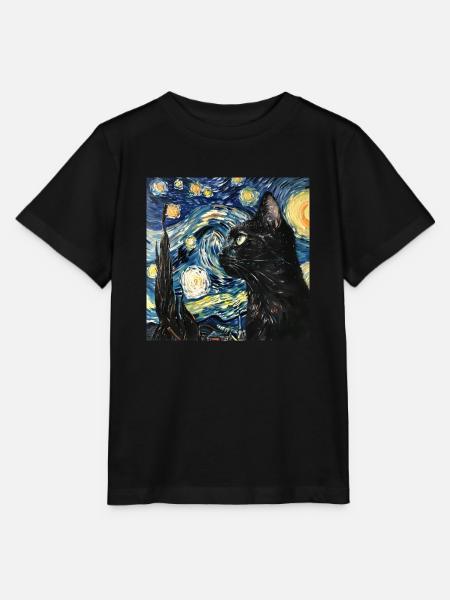 Katze, katzenmotiv - Stanley/Stella Kinder T-Shirt MINI CREATOR - Schwarz