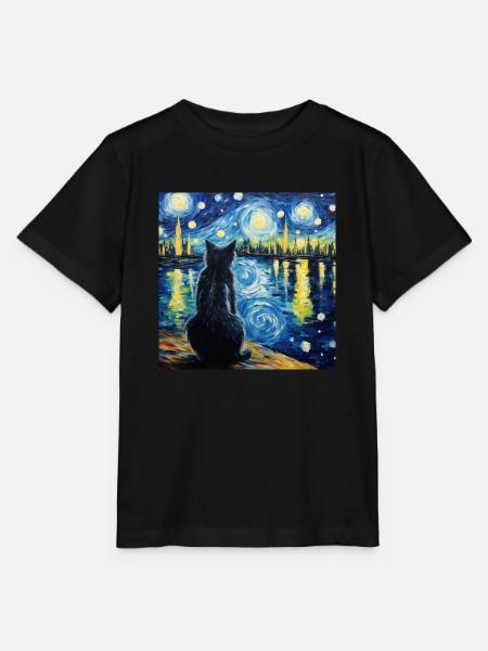 Katze, katzenmotiv - Stanley/Stella Kinder T-Shirt MINI CREATOR - Schwarz