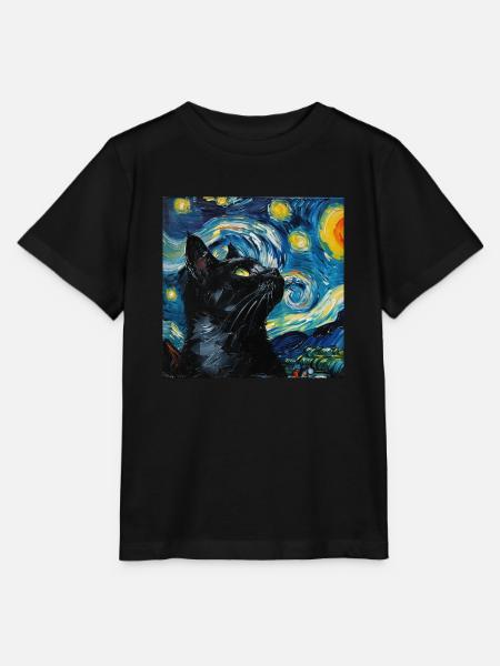 Katze, katzenmotiv - Stanley/Stella Kinder T-Shirt MINI CREATOR  - Schwarz