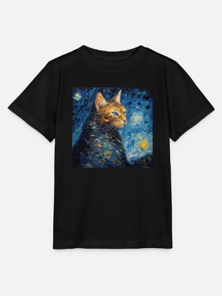 Katze, katzenmotiv - Stanley/Stella Kinder T-Shirt MINI CREATOR - Schwarz