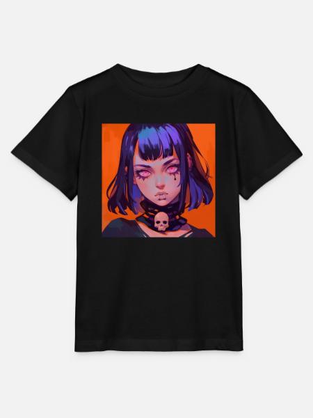 anime gothic, waifu, japan - Stanley/Stella Kinder T-Shirt MINI CREATOR - Schwarz